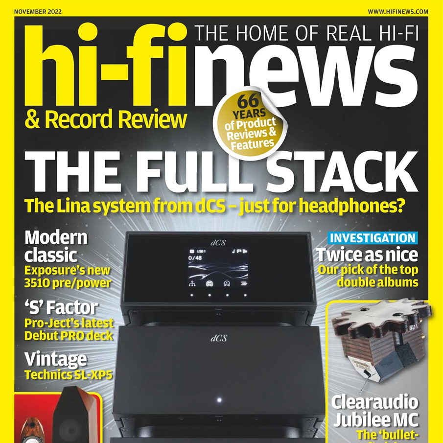 „HI-FI NEWS” Vol. 67 No. 11 ⸜ November 2022
