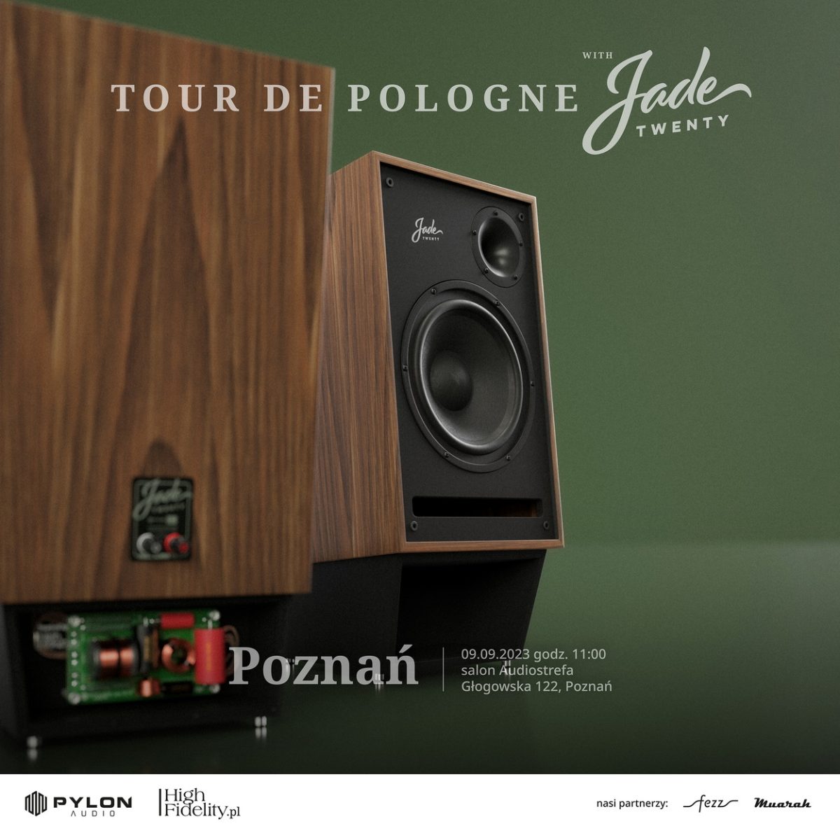 Tour de Pologne i Pylon Audio Jade 20 High Fidelity: salon AUDIOSTREFA.pl, POZNAŃ. Zaproszenie