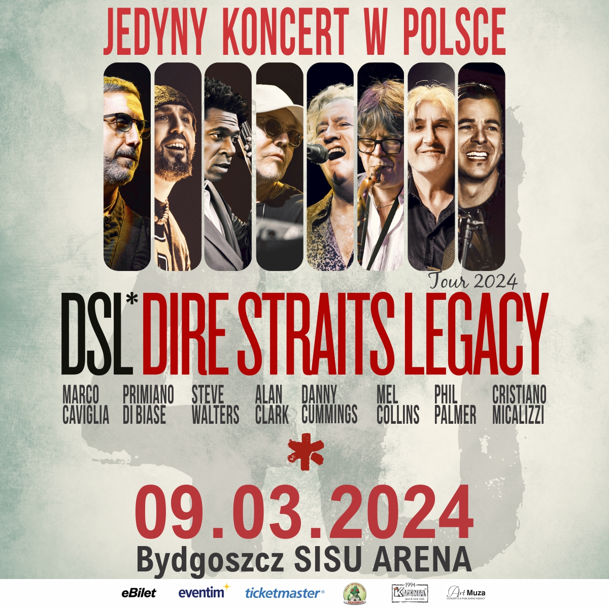 Muzycy Dire Straits na jedynym koncercie w Polsce