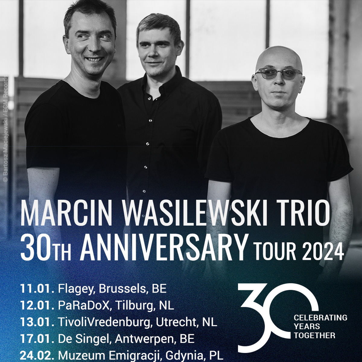Marcin Wasilewski Trio – 30th Anniversary Tour 2024